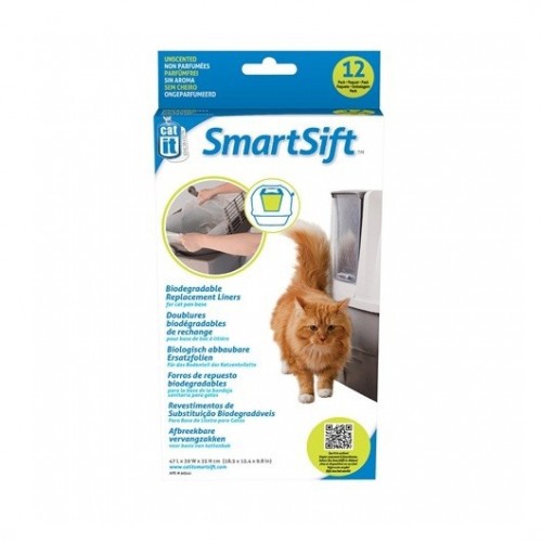 Sacos para areia de gato Hagen SmartSift, pacote com 12 unidades