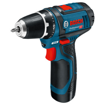 Bosch Professional accuschroefmachine GSR 12V-15 + twee accu's