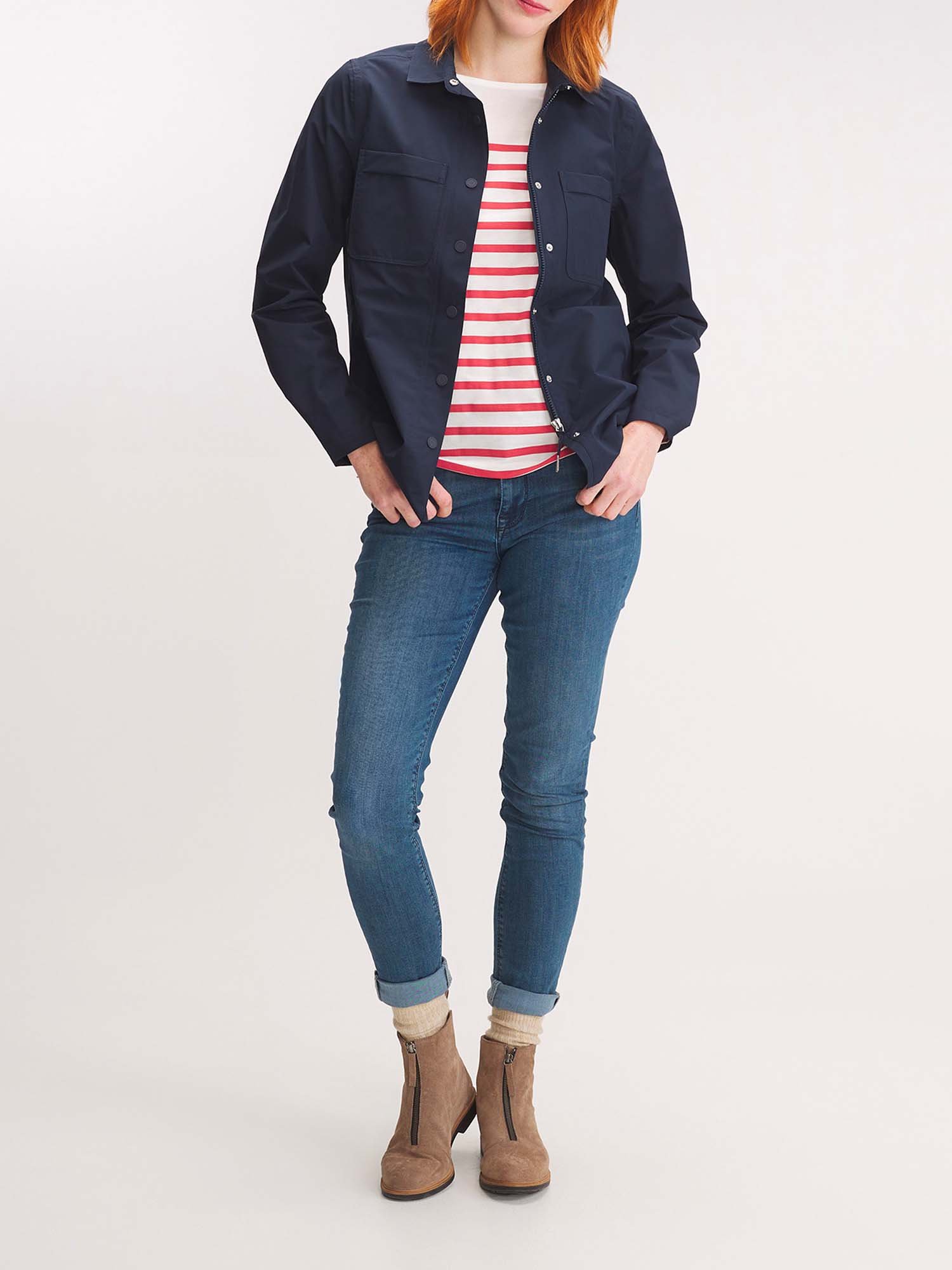 Veste Femme Imperméable Marine