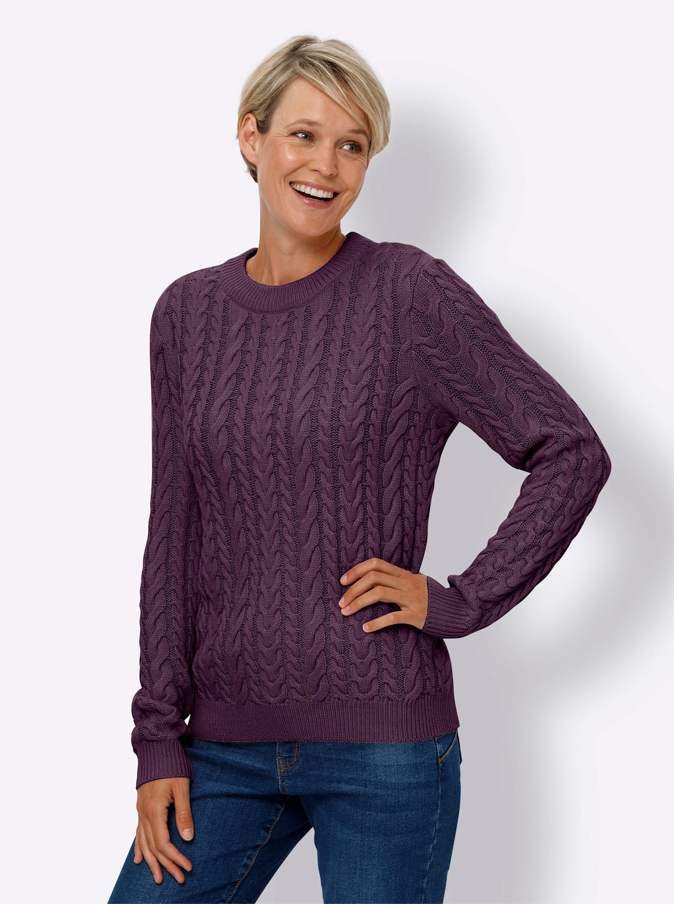 Classic Basics Rundhalspullover »Langarm-Pullover«