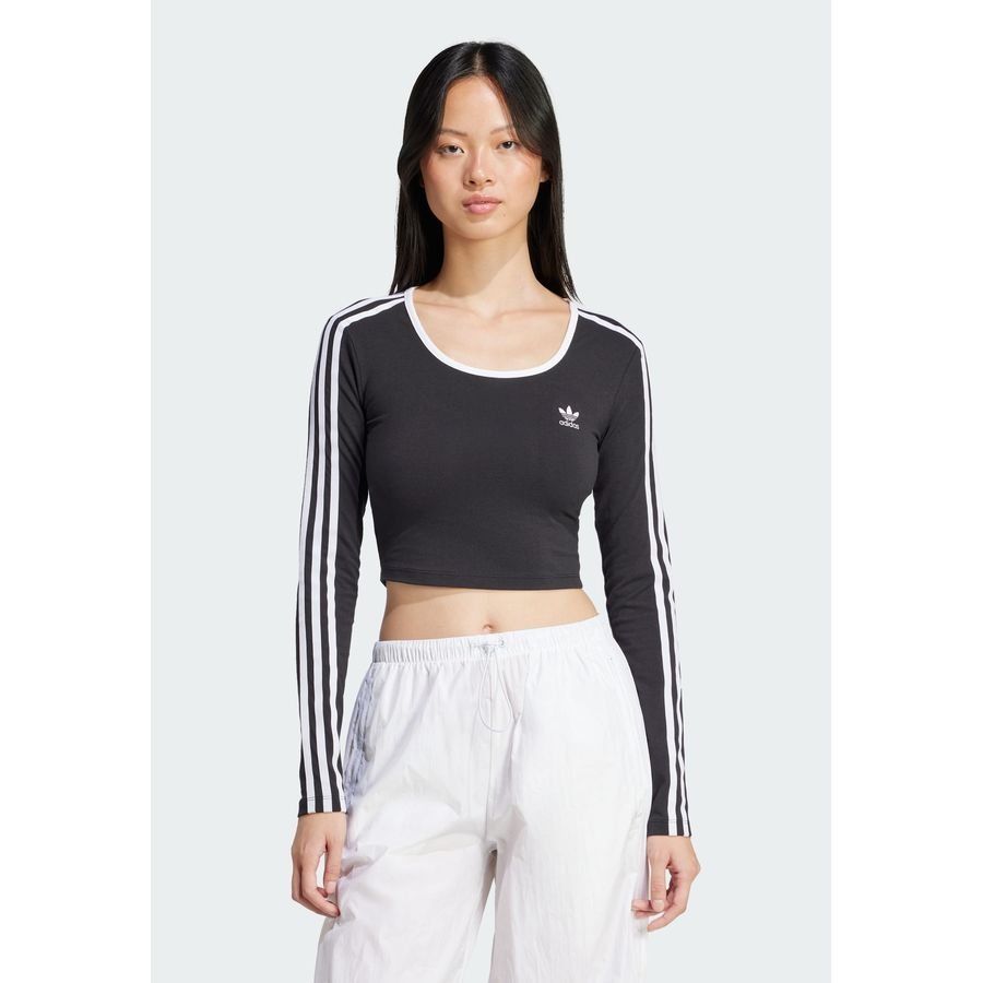 Adidas Original T-shirt court manches longues Adicolor 3 bandes