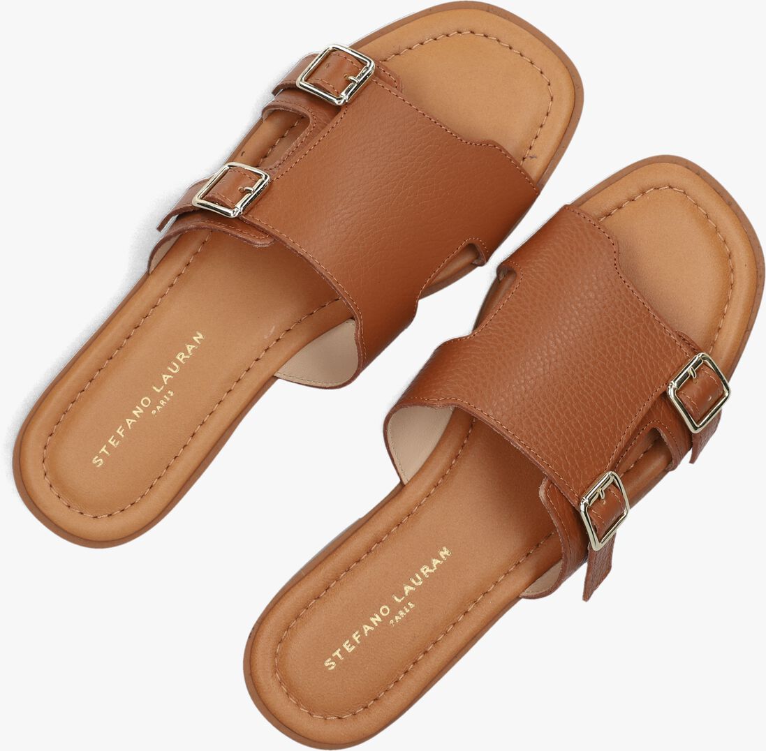 cognac stefano lauran slippers 24004