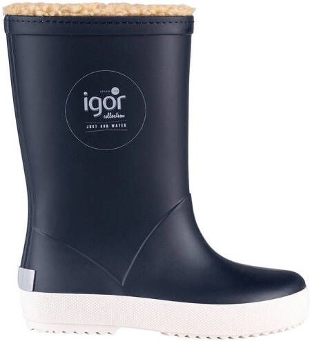 Igor gevoerde regenlaarzen blauw kids Rubber 29