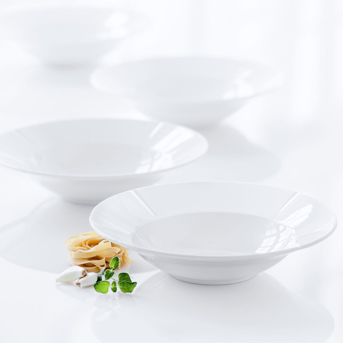 Grand Cru Dyp Tallerken Ø25 cm 4 stk, Hvit