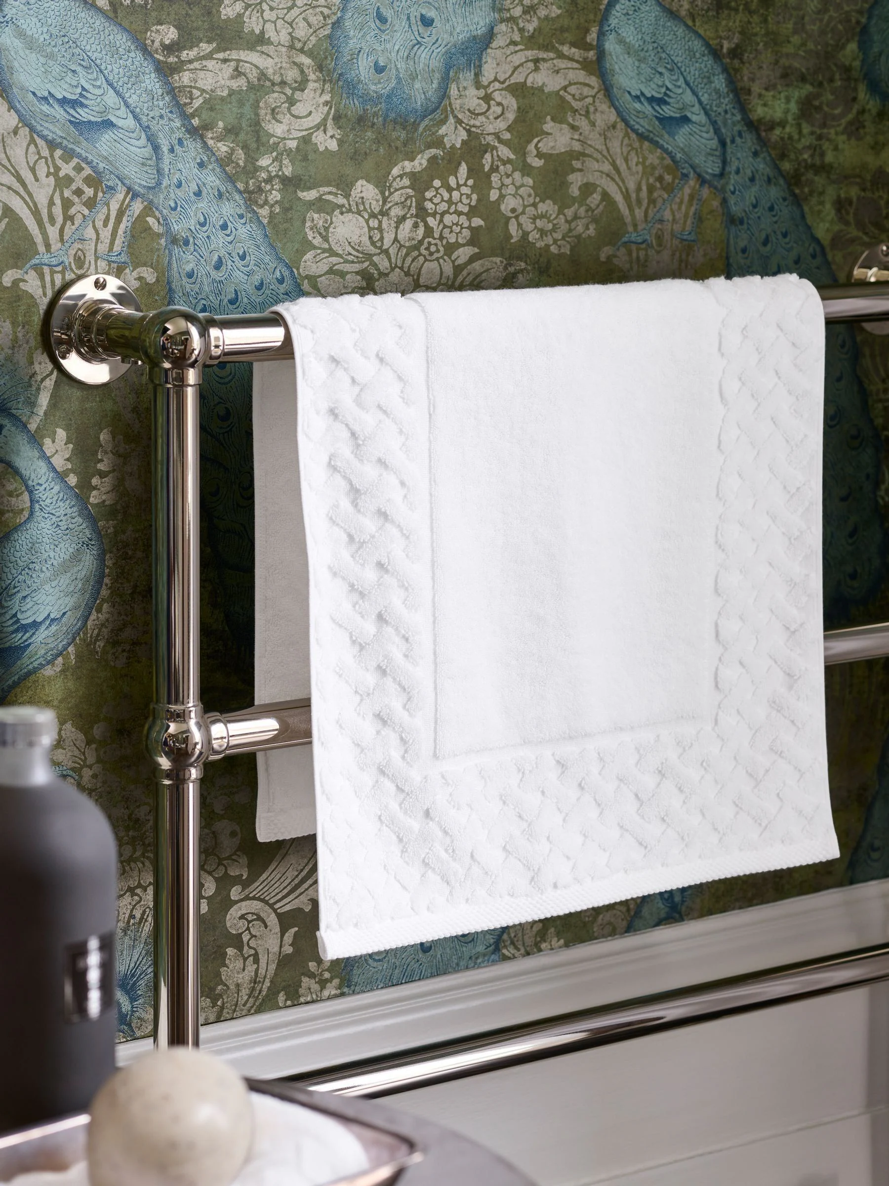Christy Trellis Textured Turkish Cotton Bath Mats