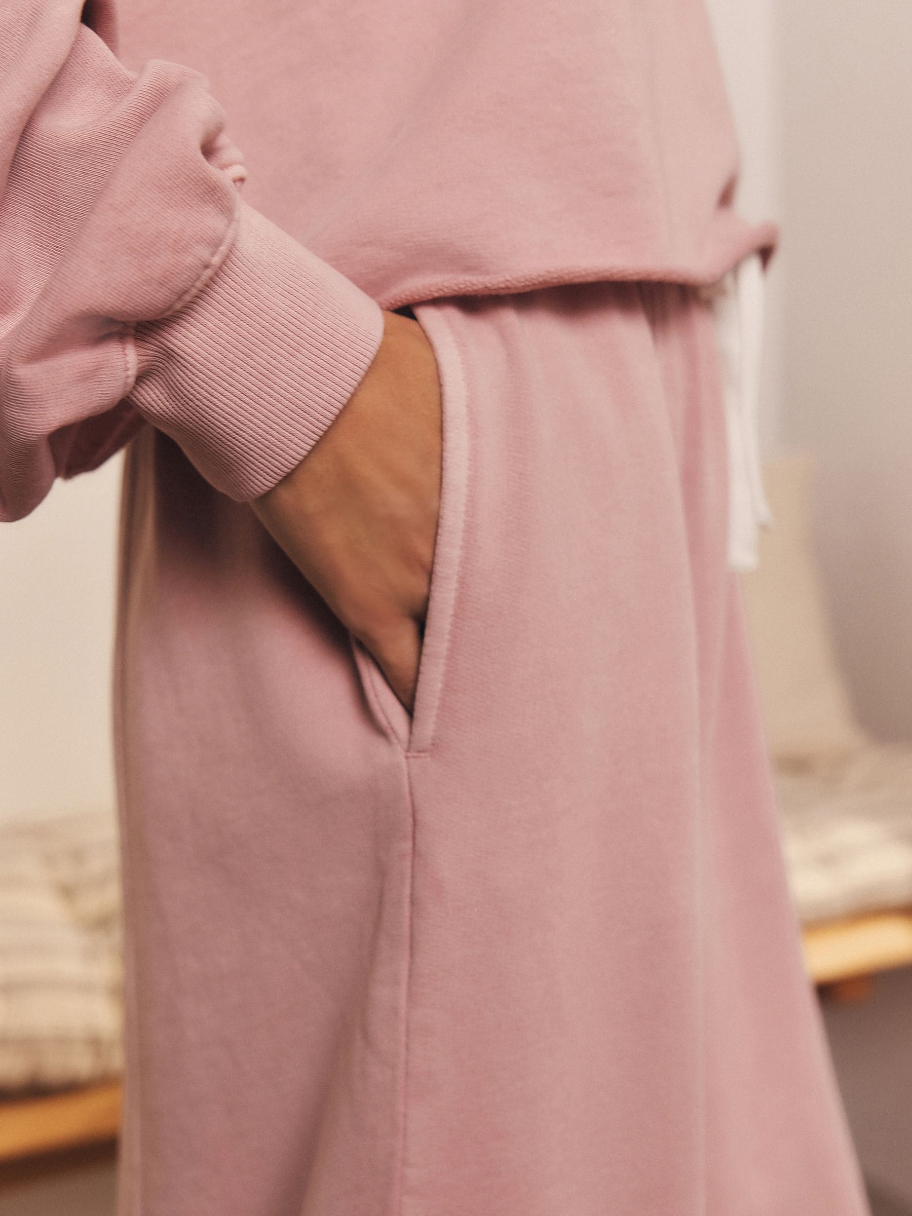 Roze - Barrel jeans joggingbroeken
