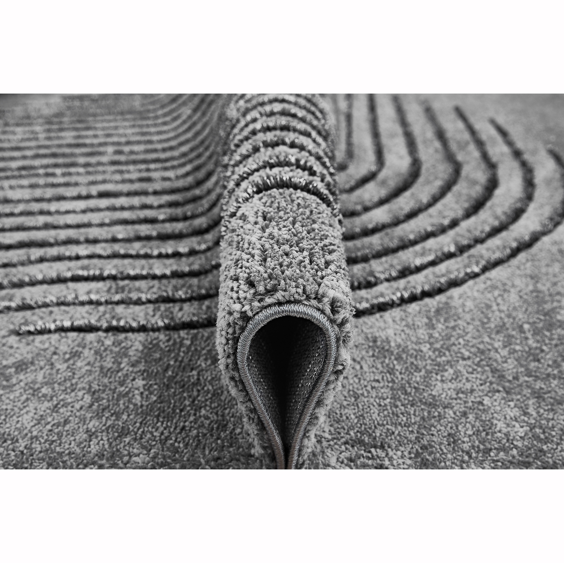 Teppich - grau - Hoch-Tief-Design - 120x170 cm