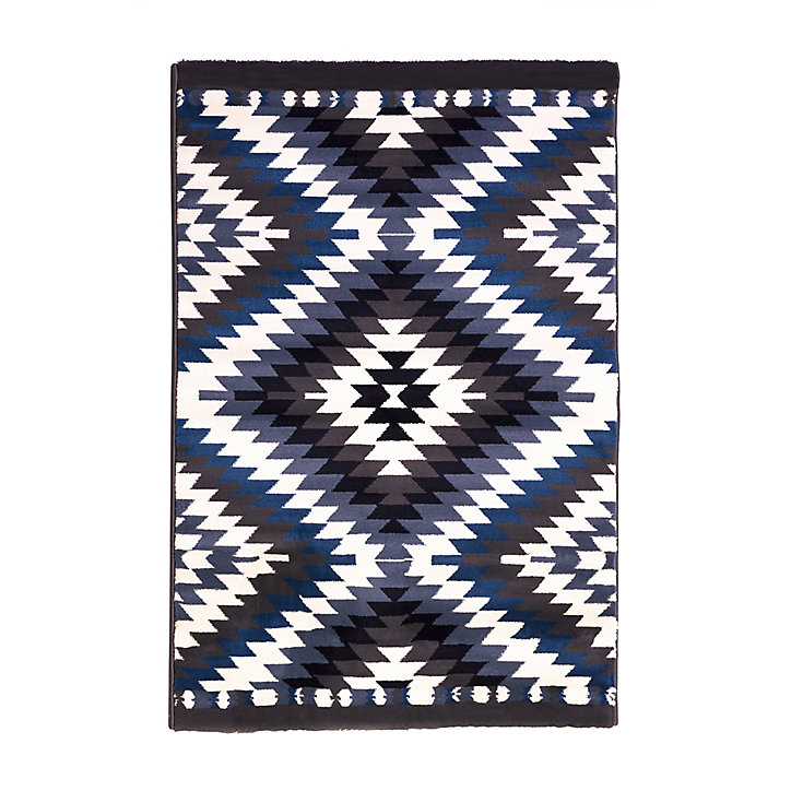 Tapis moderne Gypsy bleu l.100 x L.150 cm
