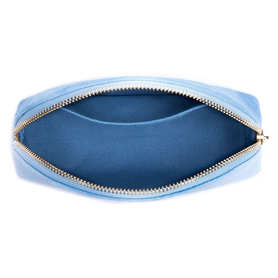 DARK Velvet Make-Up Pouch Small Light Blue
