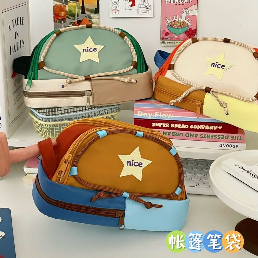 Ribbocco - Sterrenkleurige canvas etui