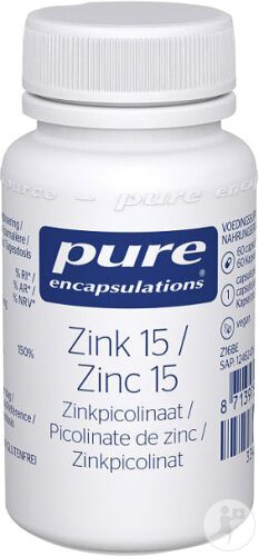 Pure Encapsulations Zinc 15 Capsules 60