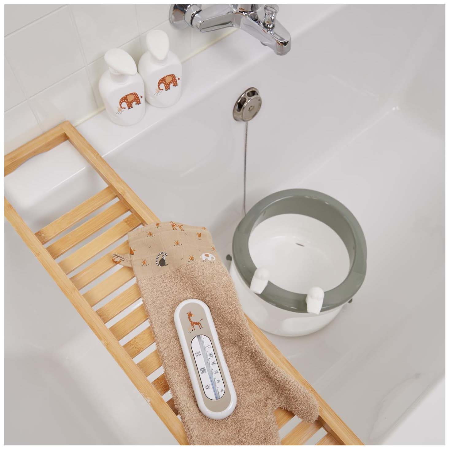 BeBe-Jou badthermometer steppe taupe