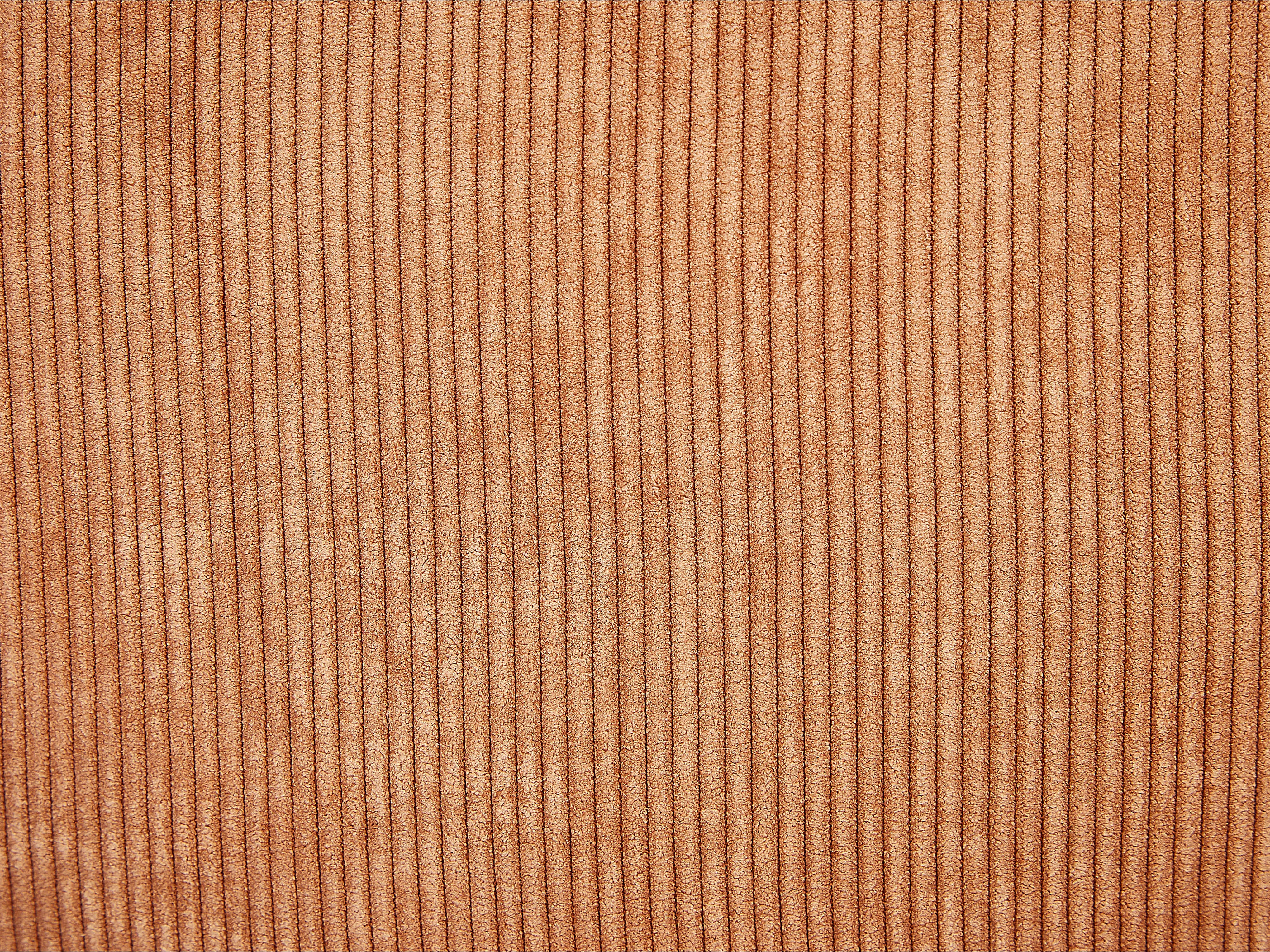 Set van 2 sierkussens ZINNIA Corduroy 43 x 43 cm Oranje effen