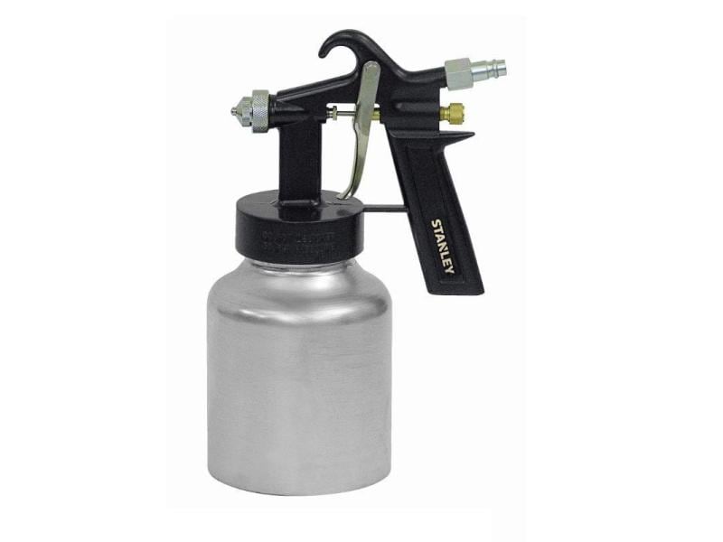 Stanley Druckluft-Sprühpistole 1 l Stanley Lackierpistole mit Saugbecher 1 l