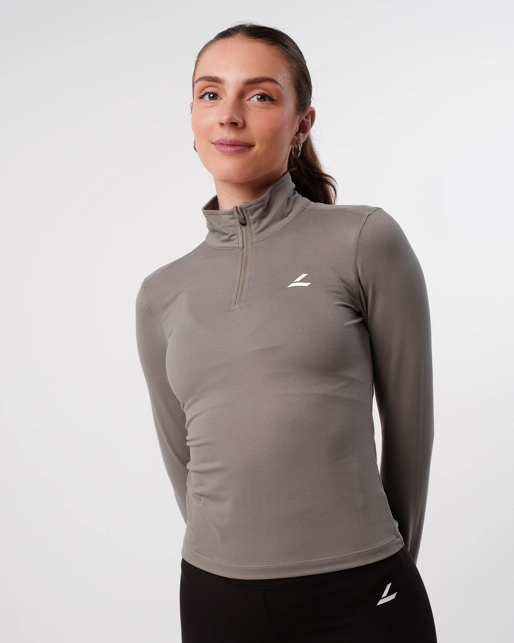 LEVITY Essential 1\4 Zip Sweater Green Agave