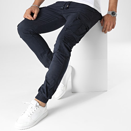 Pantalon Cargo Bleu Marine