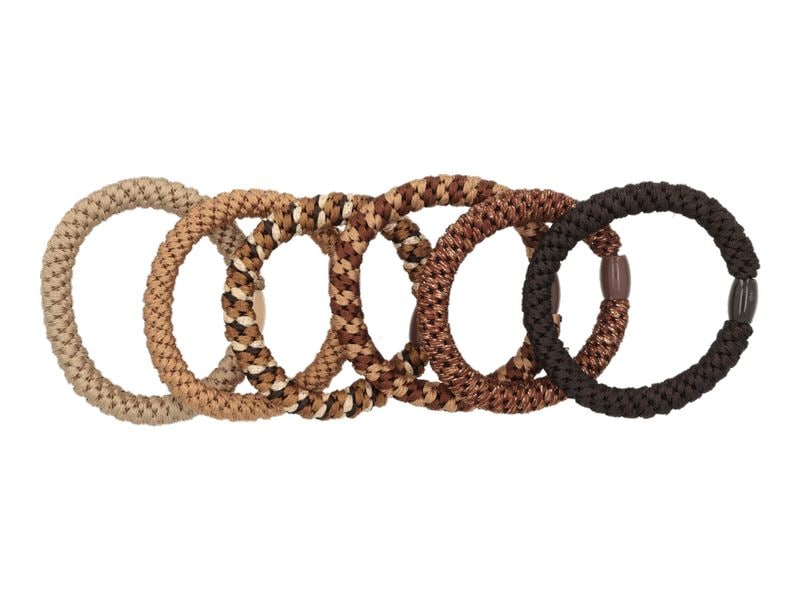 Trisa Accessoires Haargummi Nordic Elastics 6er Braun Haaraccessoires