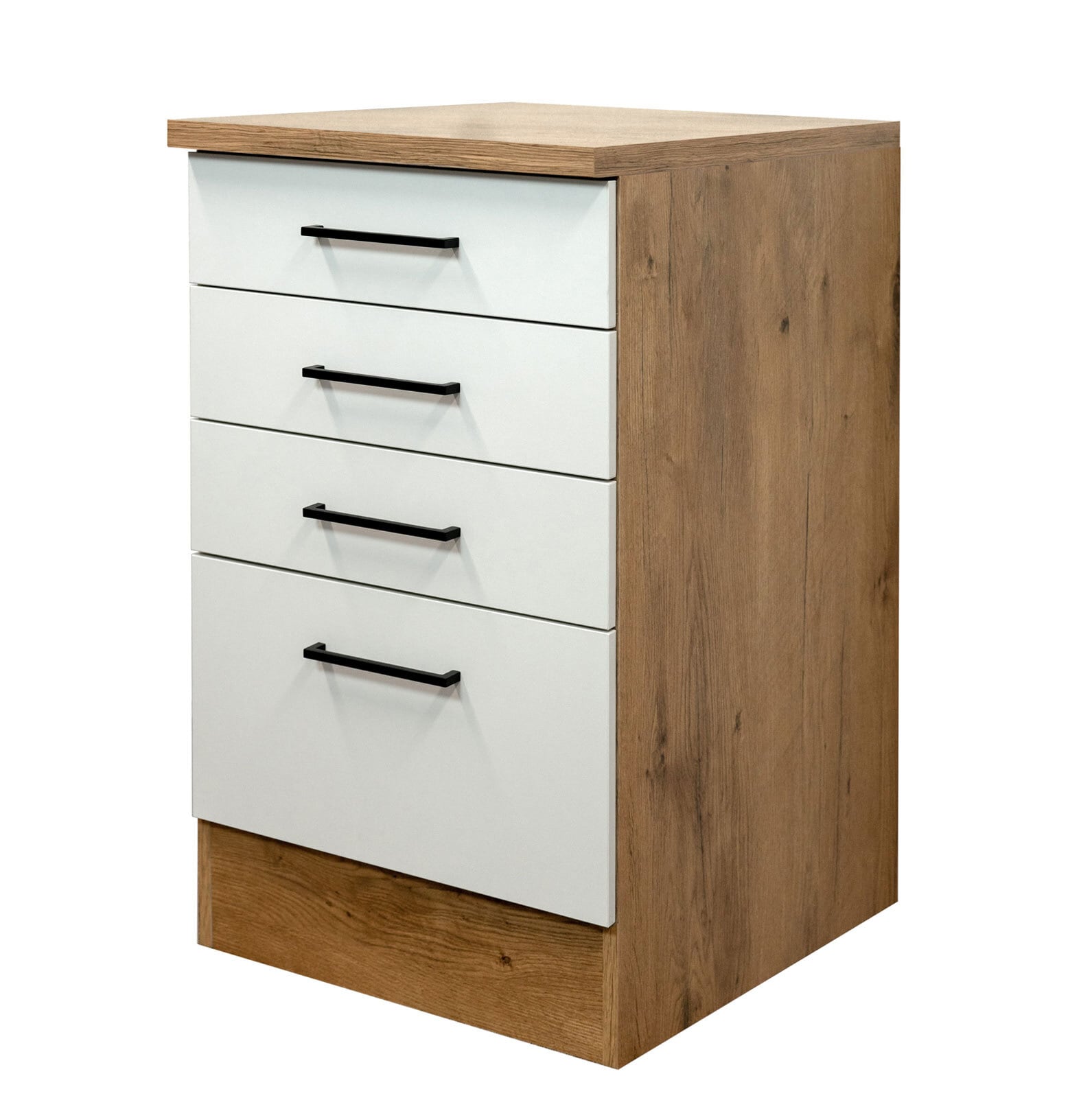 Küchen Unterschrank AVILA VI Eiche /weiß matt