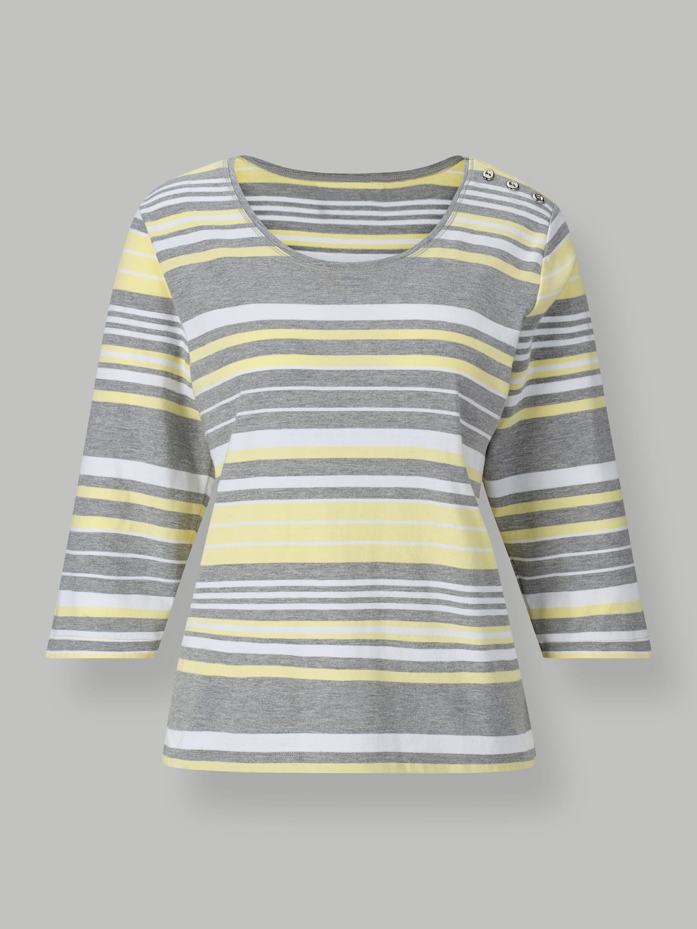 T-shirt femme rayé manches 3/4