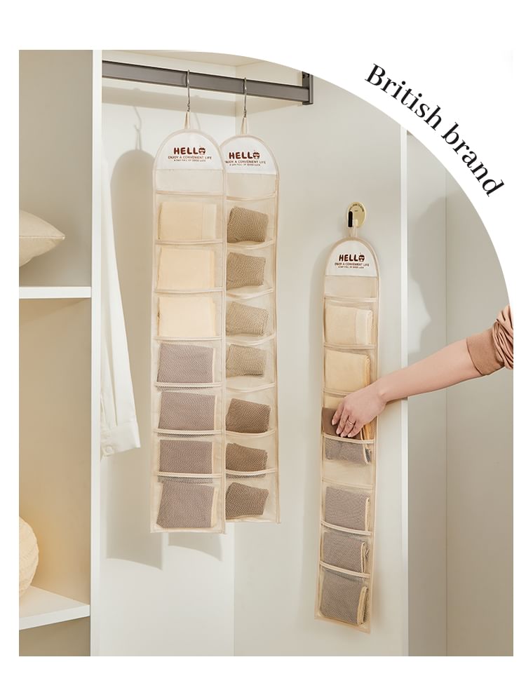 Home Flora - Hangende organizer van nylon met letters