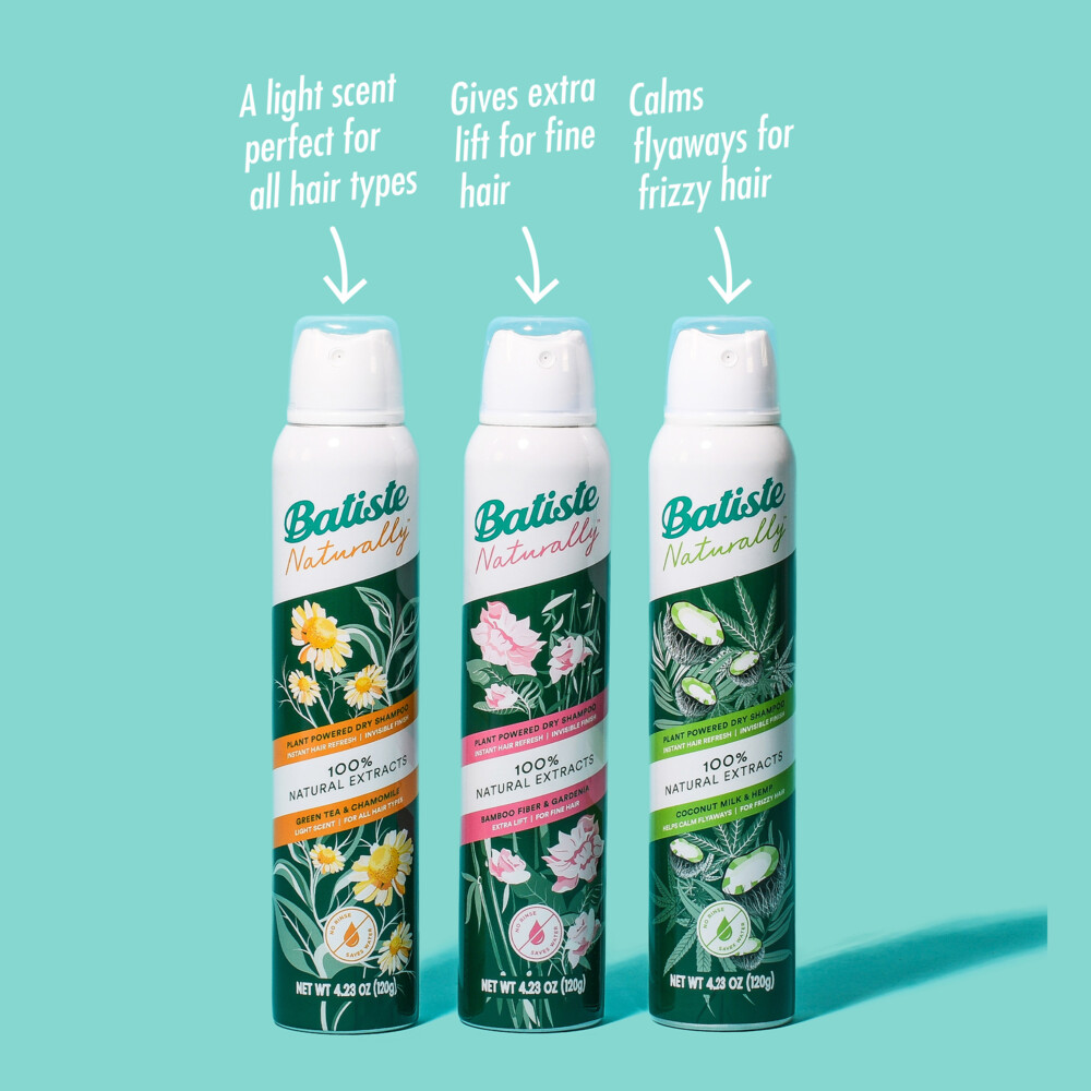 Batiste Naturally Droogshampoo Green Tea & Chamomile200 ml