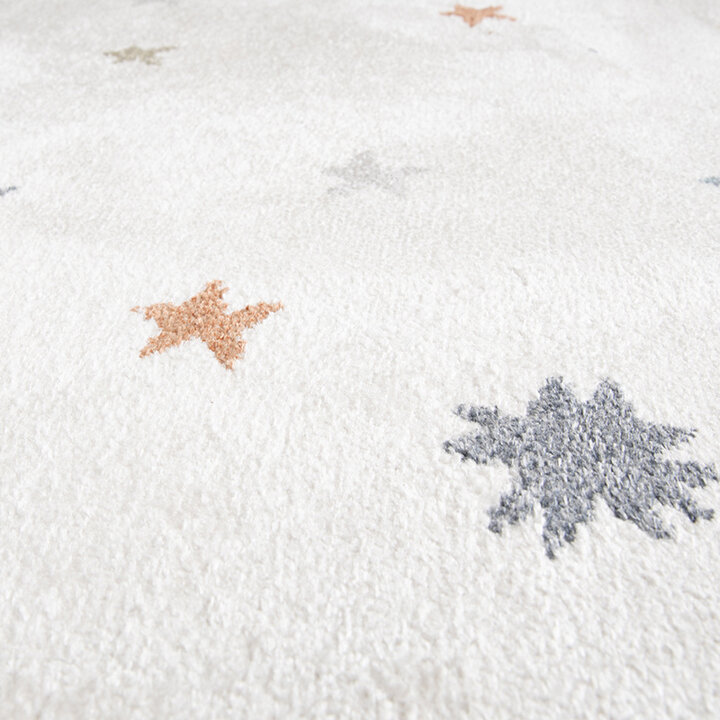 Wasbaar kindervloerkleed - Ravi Stars Multicolor