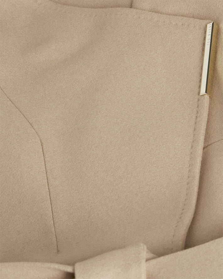 Ted Baker ROSELL Long Length Wool Wrap Coat Camel