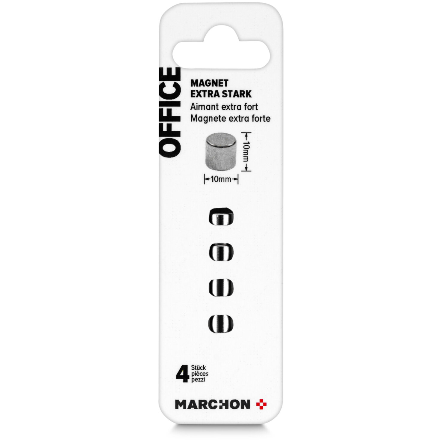 Office Magnet extra stark rund