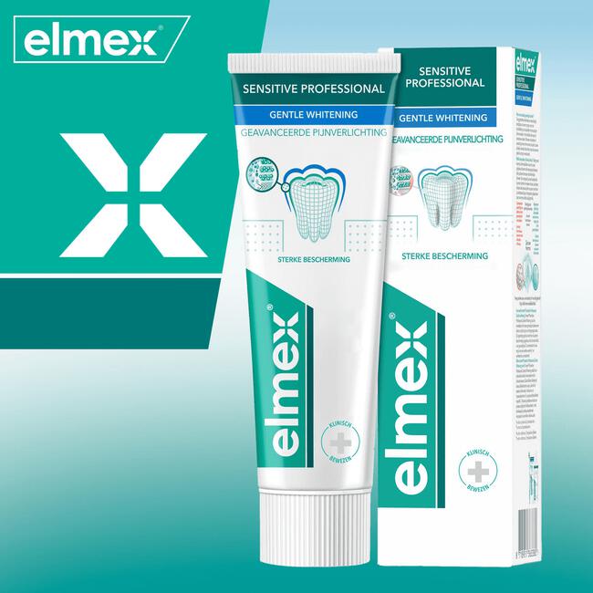 elmex® Sensitive Professional Gentle Whitening Tandpasta 75 ML