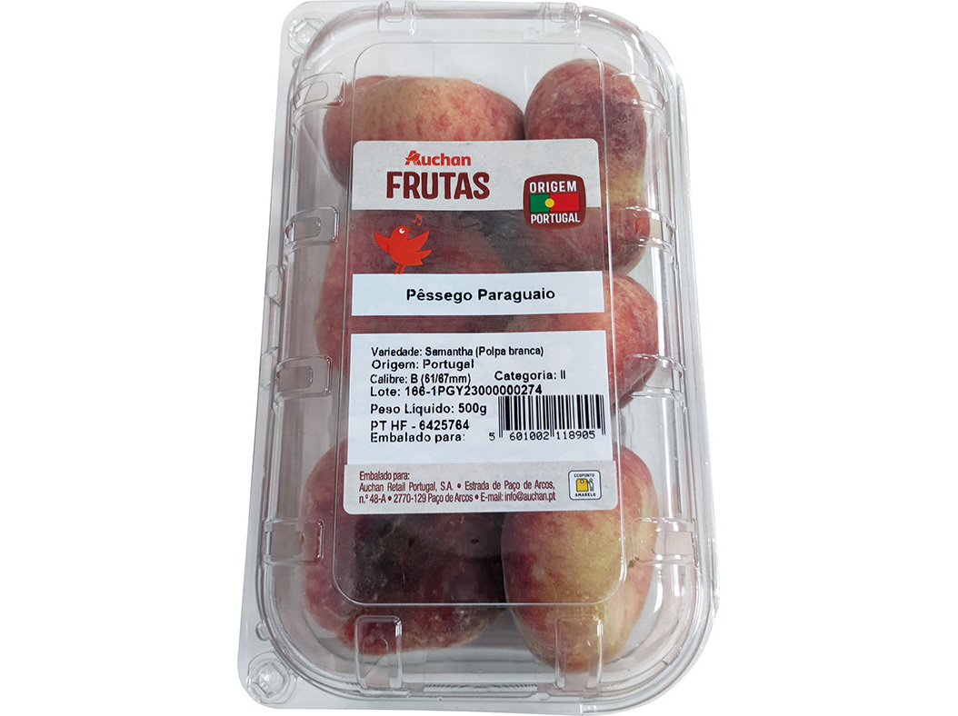 PÊSSEGO PARAGUAIO AUCHAN 500 G