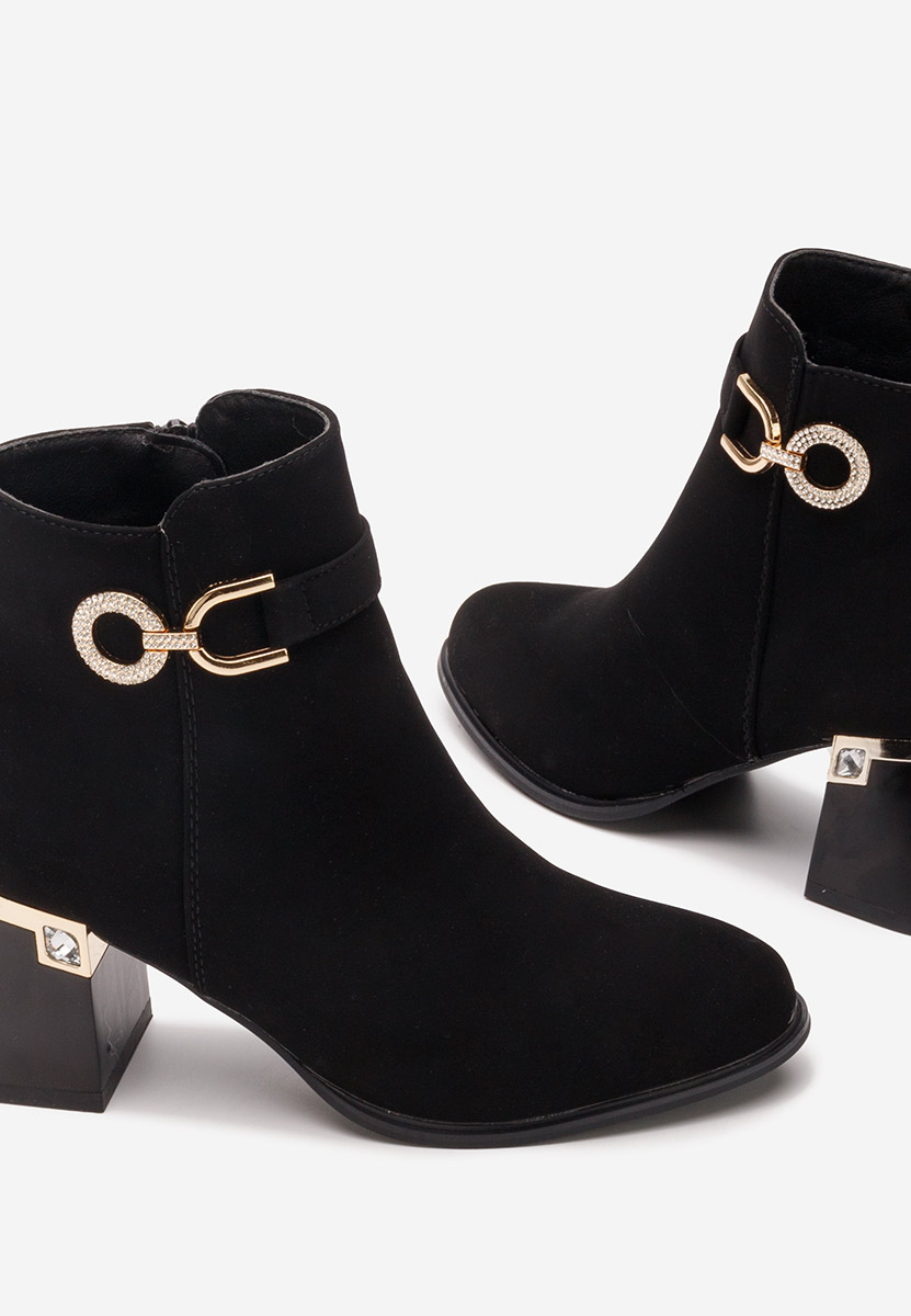 Bottines à talon noires Margie V3