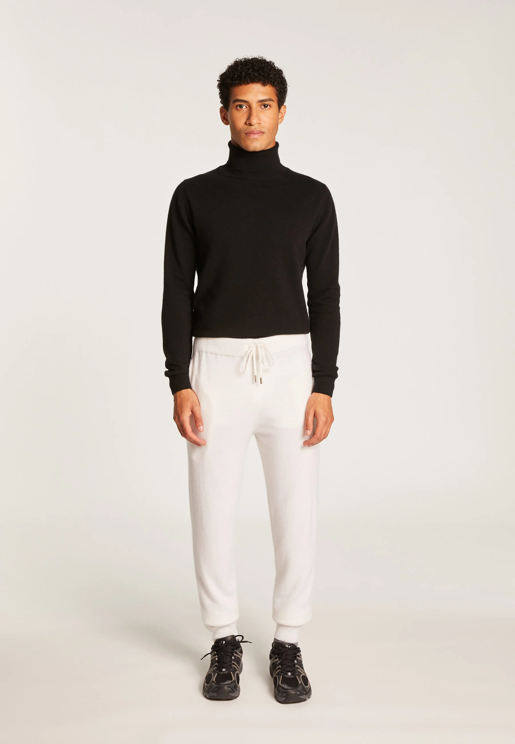 EMERYAH24 - Pantalon en cachemire | Blanc