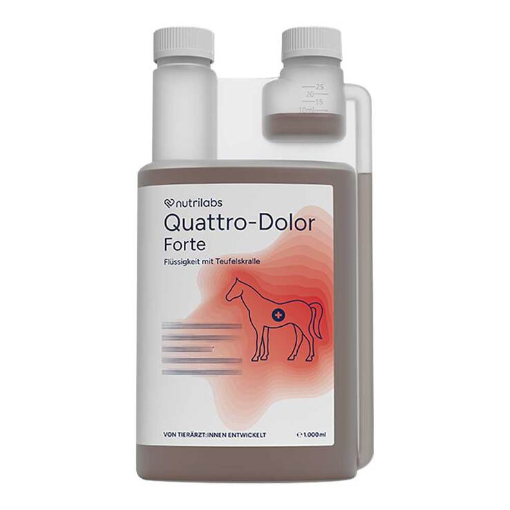 Quattro Dolor forte flüssig für Pferde, 1 l