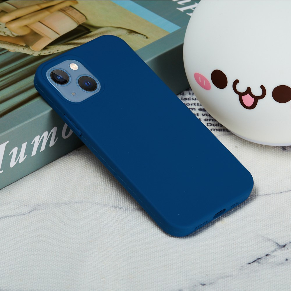 iPhone 15 Silikon Case Hülle - Blau