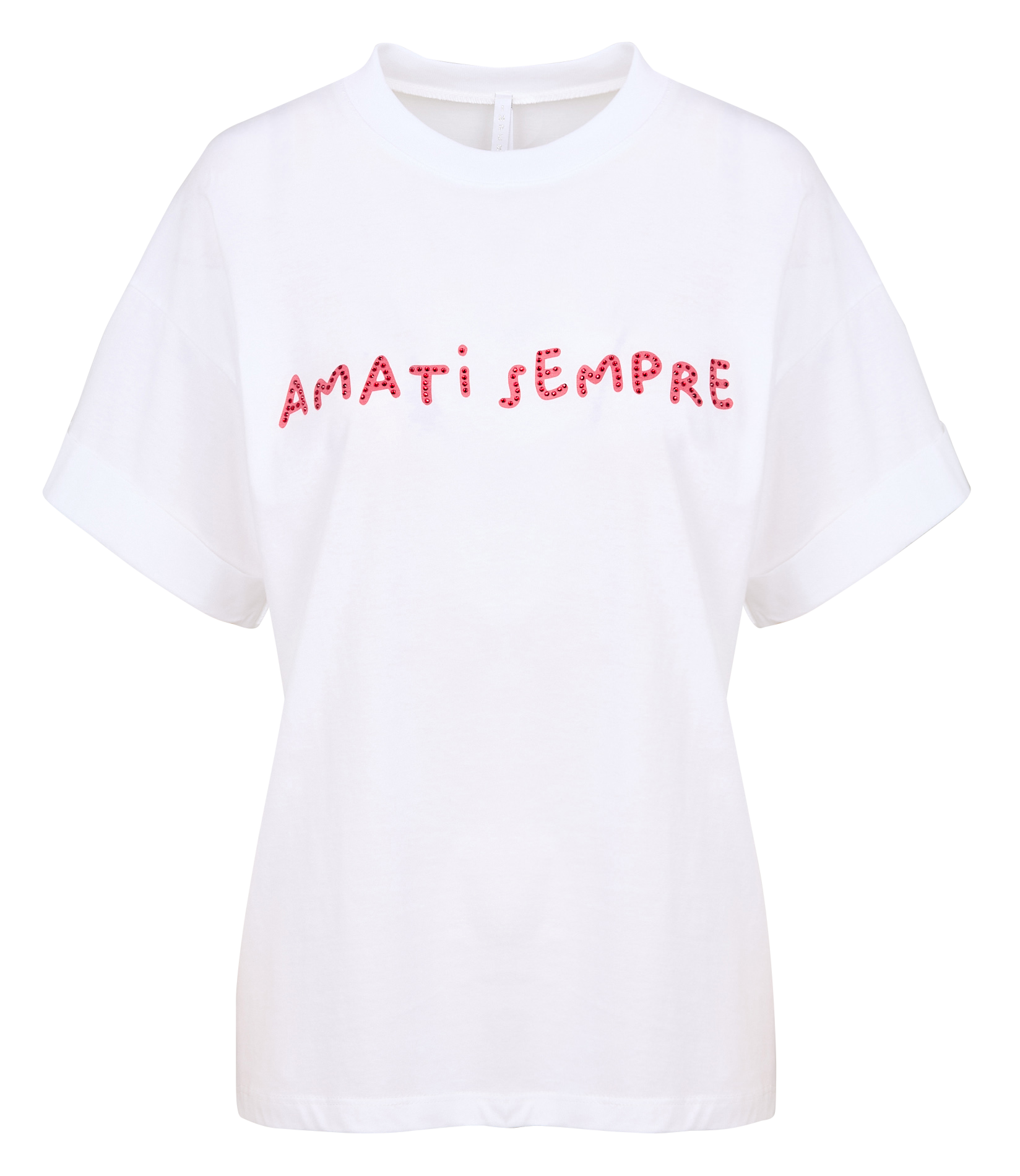 Tee-shirt col rond en coton | Blanc