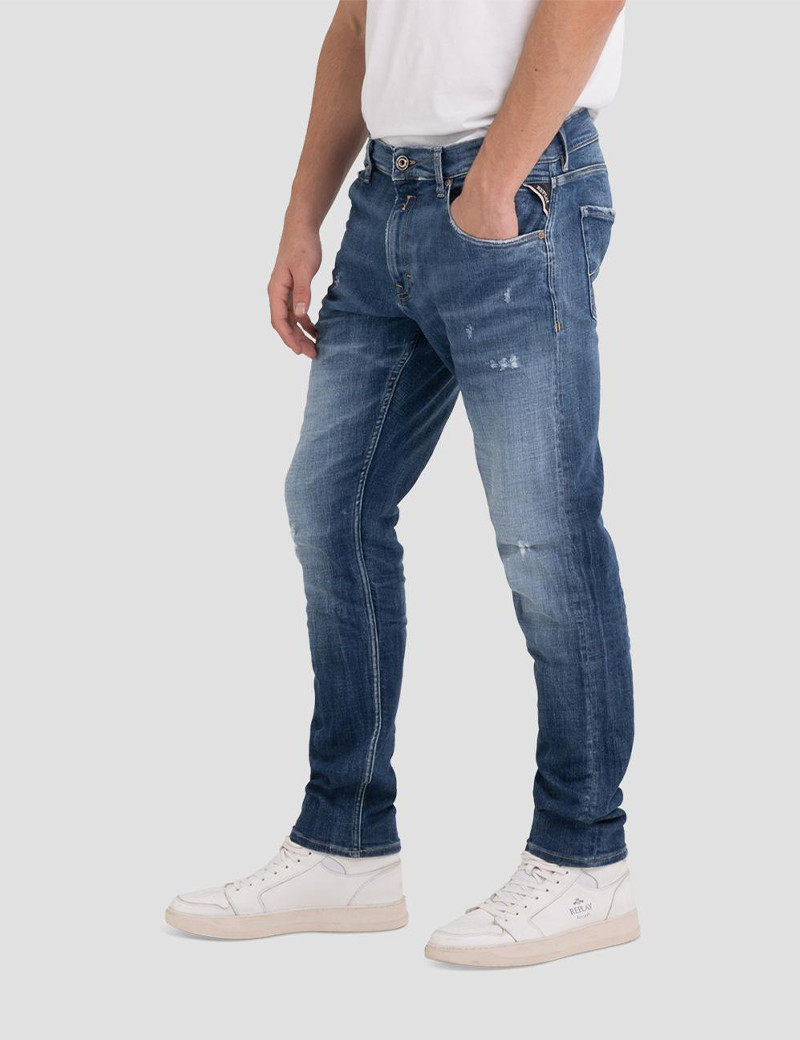 REPLAY JEAN HOMME MICKYM BLEU MOYEN