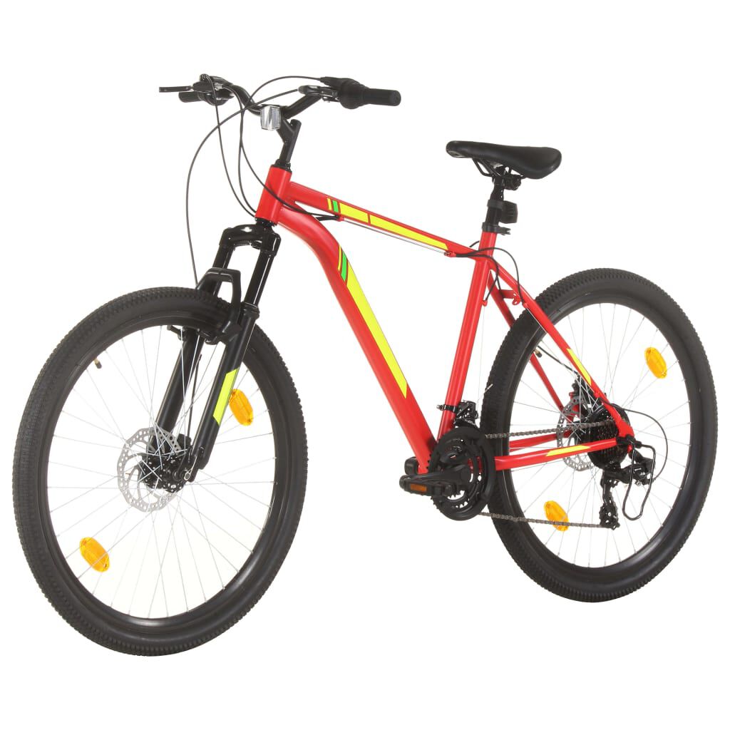vidaXL Mountainbike, 21 versnellingen, 27,5'', frame 42 cm, rood