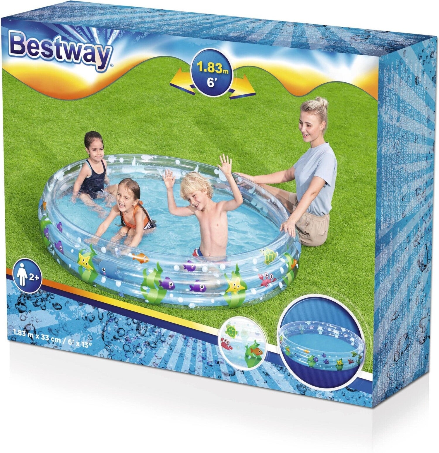 Bestway kinderzwembad Deep Dive D 183 H 33 cm