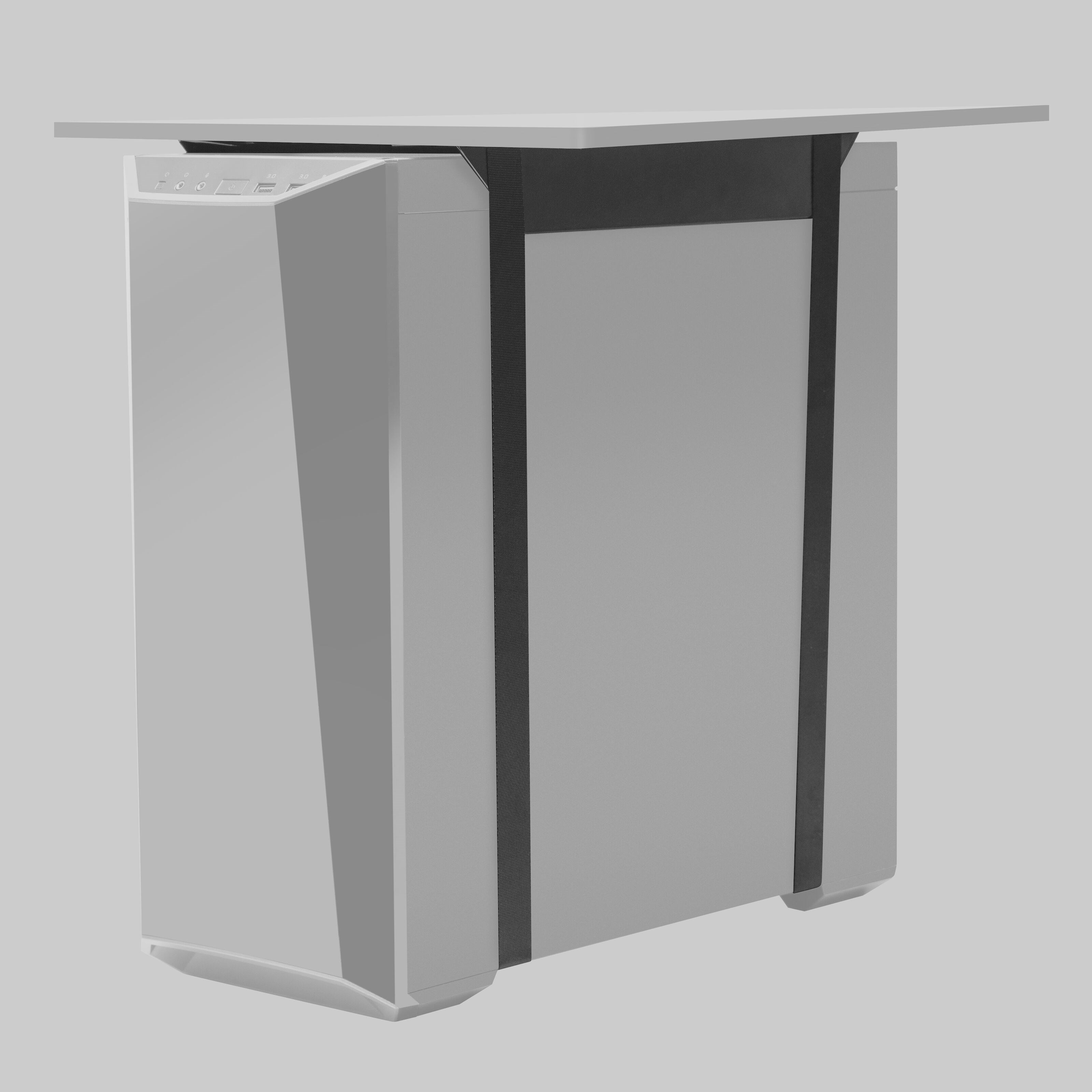 PC-holder med stropper Svart