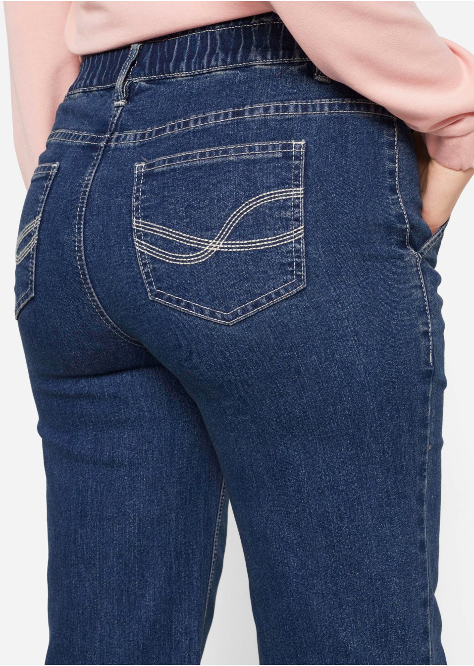 Jean paper bag taille haute, jambes larges