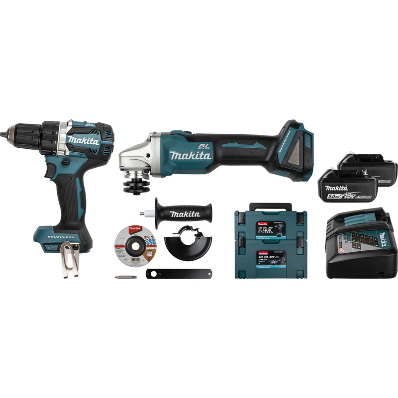 Makita DLX2190TJ1 combopack 18V 2x 5,0Ah Li-ion