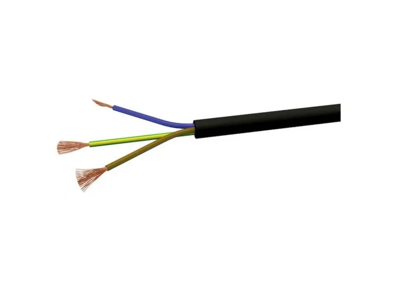 VOKA Kabelwerk 20053500 Slangekabel H05VV-F 3 x 1 mm² Sort 100 m