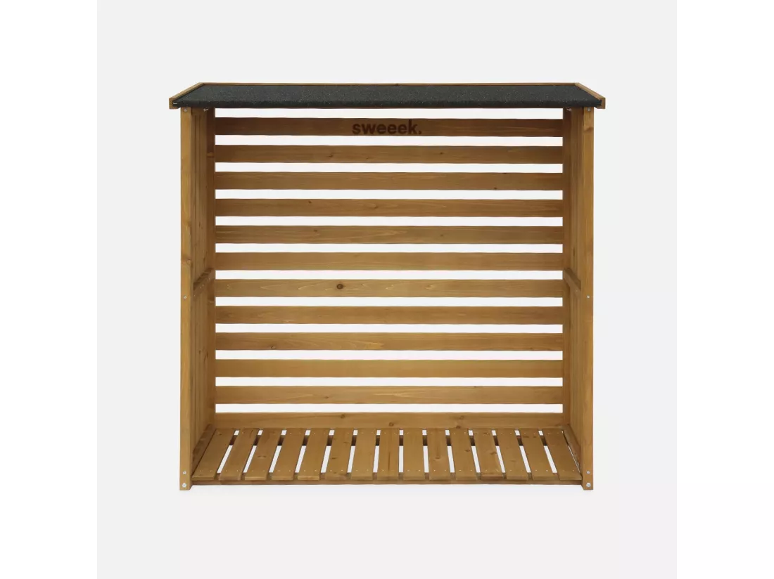 Abri buches. en bois. 120x45x120cm. avec toiture et plancher