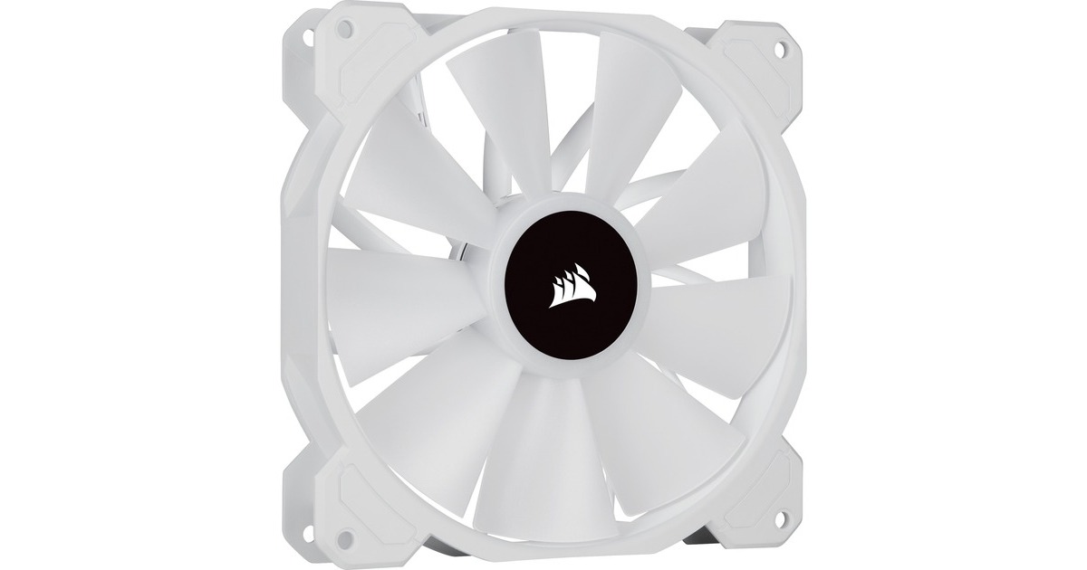 CorsairiCUE SP140 RGB ELITE Performance + Lighting Node CORE case fans  (Wit, 2 stuks, 140 x 140 x 25 mm, PWM)