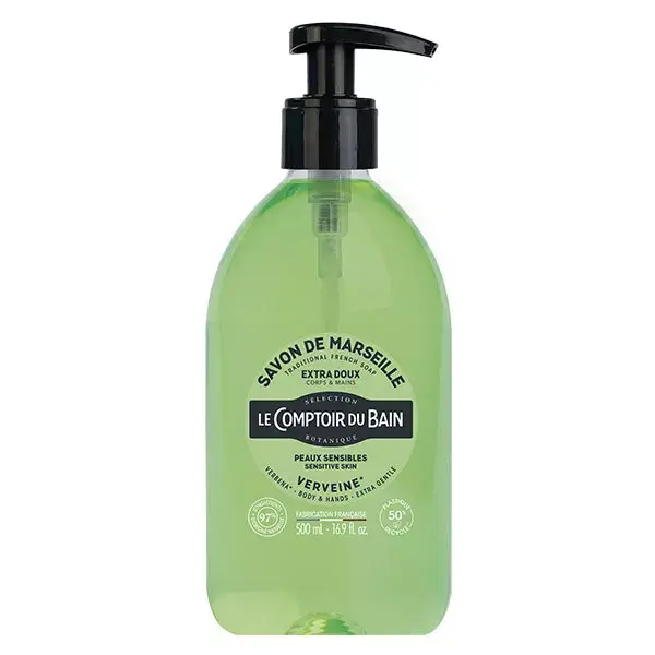 Sabonete Le Comptoir du Bain Marseille com Verbena Extra Suave 500ml