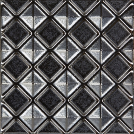 Navale Kolore wandtegel decor 15x15cm zilver