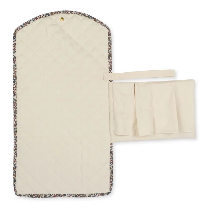Konges Sløjd Matelas à langer de voyage Vivi fleur en coton bio
