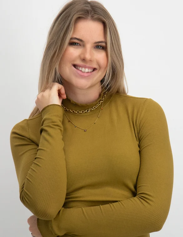 Harper & Yve T-shirt Yenn met col FW23P502