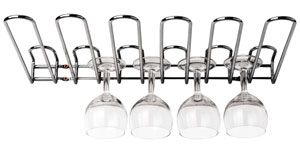 Rack à verres fixation mixte