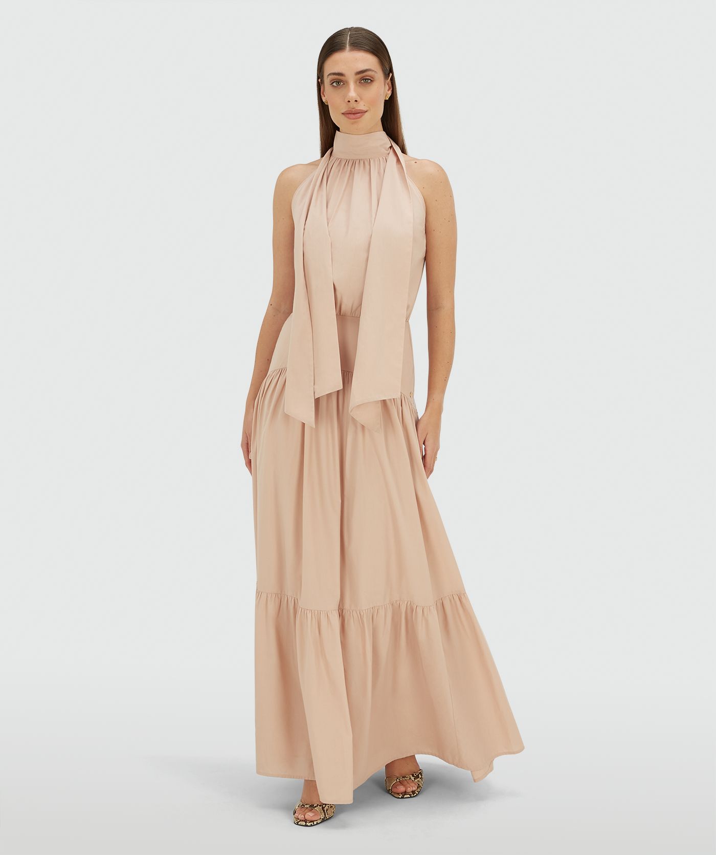 JV-ELARA regular fit maxi jurk - dusty pink